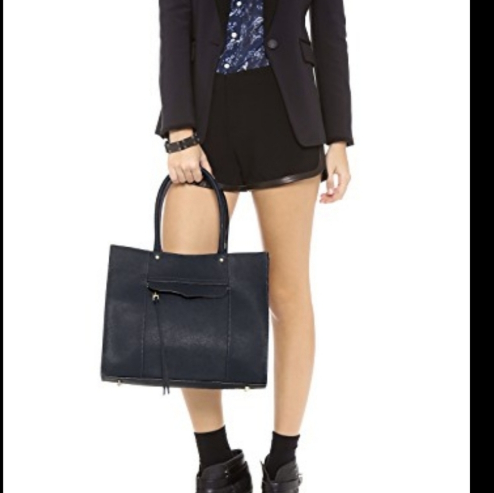 Rebecca Minkoff Large Black Leather Tote